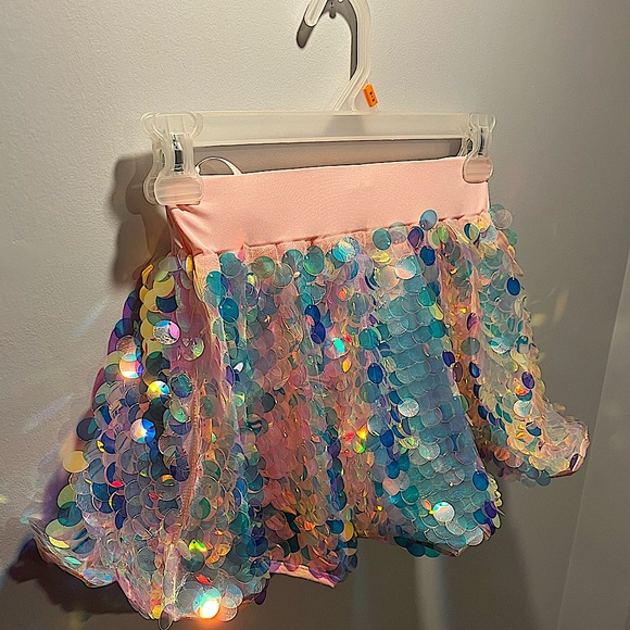 I Heart Raves party monster sequin skirt - Picture 4 of 6